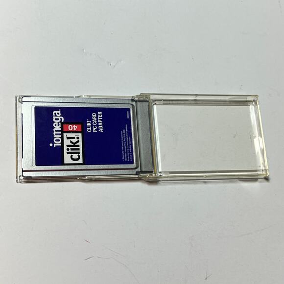 Iomega Clik 40 PC Card Adapter C40 ICX Singapore 1999 Vintage Storage Case - Picture 2 of 8